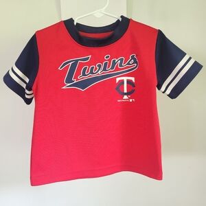 Minnesota Twins MLB Youth Toddler 3T Shirt Jersey Red Genuine Merchandise -AS IS
